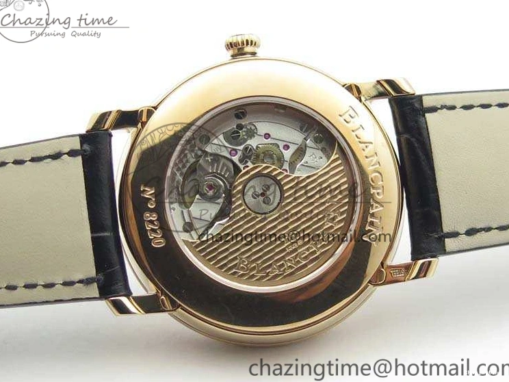 1228 Villeret 6654 RG Complicated Function OMF 1:1 Best Edition White Texture Dial On Leather Strap A Bright 8105